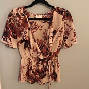 Wrap Peplum Top